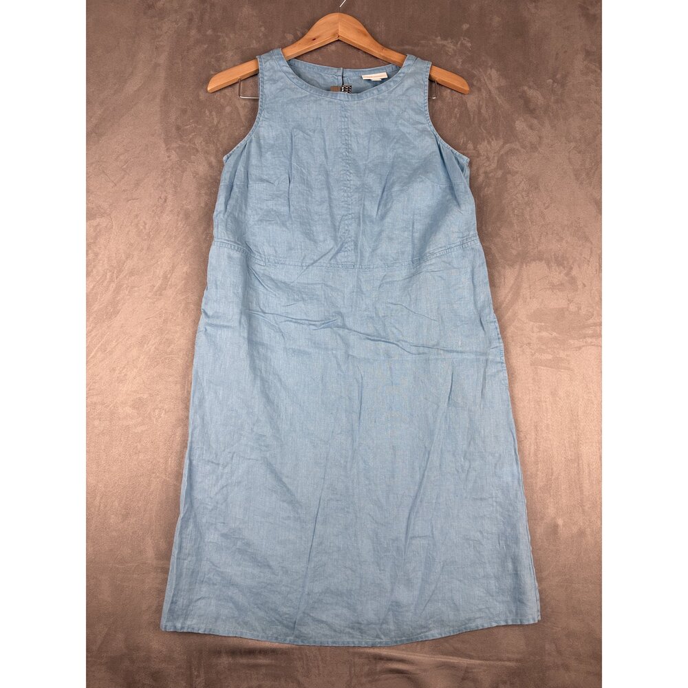 J. Jill Light Blue Sleeveless Midi Dress XS - Picture 2 of 10